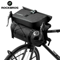 ROCKBROS Bicycle Bag Big Capacity Waterproof Front Tube Cycling Bag MTB Handlebar Bag Front Frame Trunk Pannier Bike Accessories