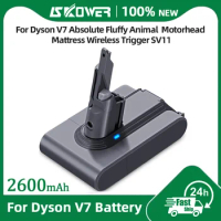 SKOWER V7 Replacement Battery For Dyson Handheld Vacuum Cleaner V7 Animal Absolute Motorhead Pro Trigger Fluffy HEPA SV11