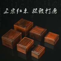 紅木首飾盒紅酸枝木質刻字紀念幣收藏盒古錢幣硬幣文玩實木盒子