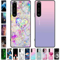 For Sony Xperia 1 IV / 5 IV Case 10 IV Silicone Soft Shockproof Capa Cover For Sony Xperia 10 IV Funda TPU Coque 10IV 5IV Marble