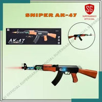 Mainan tembak tembakan AK47 with light and sound