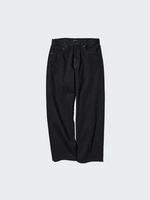 UNIQLO Celana panjang Jeans Baggy Pria BLACK 33