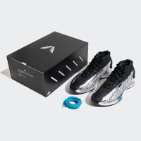 ADIDAS 愛迪達 阿迪達斯 球員聯名款 輕量 男女籃球鞋-黑銀色 ANTHONY EDWARDS 1 LOW-JI0424