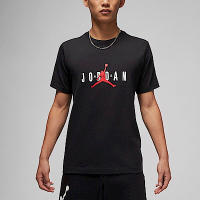 Nike As M J Jdn Air Stretch Ss Crew [DM1463-010] 男 短袖上衣 喬丹 黑