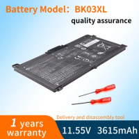 BVBH BK03XL 41.7WH Laptop Battery For Hp TPN-W125 Pavilion X360 14 14m 14-BA033TX 14-ba001ns 14m-BA104TX HSTNN-LB7S TPN-W125