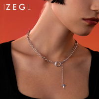 ZEGL設計師馬術系列馬銜扣項鏈女輕奢小眾裝飾鎖骨毛衣鏈秋冬配飾