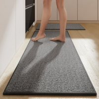 家用廚房防油防水地墊可擦免洗長條地毯廚房耐臟防滑吸油吸水墊子