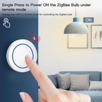 Tuya Zigbee Button Wireless Smart Scene Switch Intelligent Linkage Switch Automation Work with Smart Life