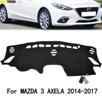 For MAZDA 3 AXELA 2014 - 2017 Car Dashboard Cover Dashmat Dash Board Pad Covers Dash Mat Sun Shade Board Carpets Accessories