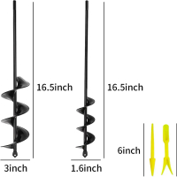 Soil drill bit, soil drilling machine, spiral rod, twist drill, garden soil loosening tool, garden v