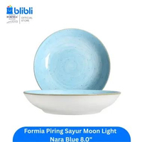 Formia Piring Sayur Keramik MoonLight 8"/2 pcs