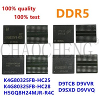 DDR5 8G (1piece)100% test K4G80325FB-HC25 K4G80325FC-HC25 K4G80325FB-HC28 H5GQ8H24MJR-R4C D9TCB D9VVR D9SXD D9VVQ BGA Chipset
