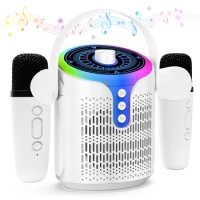 Bluetooth Karaoke Machine for Adult and Kid,Wireless Microphone/PA/TWS Speaker System,Portable Singing Machine for PartyBirthda