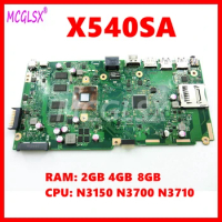 X540SA Mainboard For Asus VivoBook X540S X540SA X540SAA F540S Laptop Motherboard With N3150 N3700 N3710 CPU 2GB 4GB-RAM