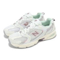 【NEW BALANCE】休閒鞋 530 男鞋 女鞋 米白 粉紫 拼接 緩衝 復古跑鞋 情侶鞋 NB(U530NEB-D)
