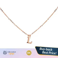 UBS Gold - Kalung Emas Alpha Cheri L - 8k - Kkv16051k Adj(39-42cm)-Rose Gold
