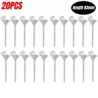 20pcs Inclined Plug-in Golf Simulator Tees Durable 83mm Golf Ball Holder Plastic Reduce Ball Spin 10 Degree Golf Tees
