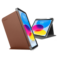【tomtoc】iPad 第10代 10.9吋 2022年 多角度折疊平板保護套 焦糖(平板保護套)