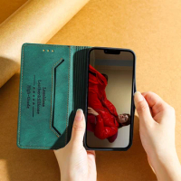 Anti theft Leather Case For Xiaomi Redmi 12C Phone Cover Book Skin Fundas For Redmi 12C 12 C Redmi12C Case Coque Luxury Pouch