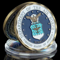 Military Coin Department of The Air Force Souvenir Challenge Coin Honor Coin Copper Plated Collectibles Commemorative Coin