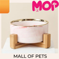 Pet bowl / Mangkuk Tempat Makan anjing Kucing Ceramic marble