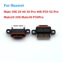 10Pcs For Huawei Mate 30E 20 40 30 Pro 40E P50 5G Pro Mate20 20X Mate30 P50Pro Charger Charging Port Plug Usb Dock Connector