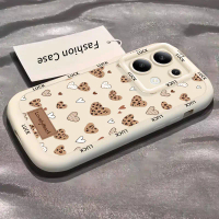 เคสสำหรับ Xiaomi Redmi Note 13 5G POCO X6 Neo 5G เคสโทรศัพท์รูปหัวใจเชอร์รีซิลิโคนกันกระแทก