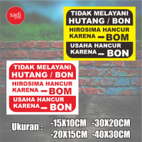 TIDAK MENERIMA HUTANG | BON READY banyak bisa request