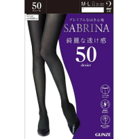日本製【Gunze】郡是 SABRINA  50丹尼 發熱褲襪(2入組) 黑色