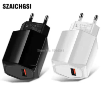 50pcs/lot USB Quick charger 3.0 fast wall charger QC3.0 EU plug Travel wall USB adapter for Samsung Galaxy s6 iphone x 8 7 6 5
