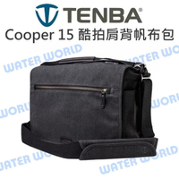 TENBA Cooper 15 灰色 酷拍肩背帆布包 相機側背包 放15吋筆電 附防雨罩 公司貨【中壢NOVA-水世界】【APP下單4%點數回饋】
