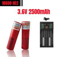 100% Original 18650 HE2 3.6V 2500mAh 20A Rechargeable For Power Tools