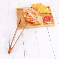 Bamboo Salad Clamp Bread Snack Cooking Utensils Kitchen Tools Toaster Tongs Food Clip