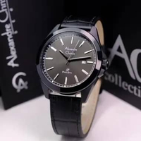 JAM TANGAN PRIA ALEXANDRE CHRISTIE AC1015 AC 1015 LEATHER ORIGINAL GARANSI RESMI 1TAHUN - rosegold b