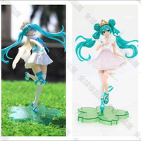 【全球優品匯】初音未來手辦美少女2代天使初音二次元蛋糕裝飾擺件車載擺件批發