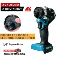 20+1 Torque Brushless Electric Screwdriver Lithium Battery Rechargeable Cordless Electric Drill for Makita 18v Battery