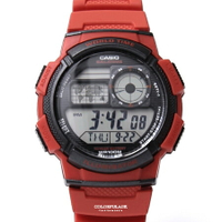 CASIO卡西歐紅色電子手錶【NEC3】