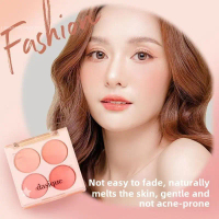 【free shipping】 Dasique Daixike Four-Color Blush Palette Ice Cream 07 All-in-One Palette Blush Purpl
