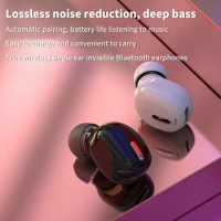 Wireless Headphones Bluetooth 5.0 Earphones With Mic Single In-Ear Sports Waterproof TWS Earbuds Bluetooth Handsfree Headset