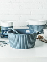 湯碗大號家用雙耳湯盆陶瓷歐式大碗創意個性超大面碗日式北歐餐具