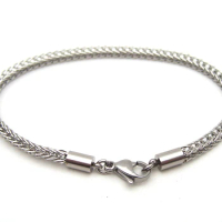 TBSL 4MM European Stainless steel bracelet Snake Fit trollbeads Chain Bracelet DIY Jewelry Cortico snakes Fashion Diy Jewelry