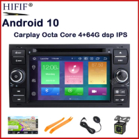 PX5 DSP 7" in dash 2 din Android 10 Car DVD Player Car GPS stereo OBD2 for Ford C-Max Fiesta Fusion 