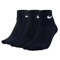 【NIKE 耐吉】襪子 過踝襪 短襪 運動襪 3雙組 U NK PERF LTWT QT NFS 144 黑 SX4706-001