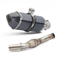 Motorcycle Exhaust System Mid Tube Connect Link Pipe Slip-On Escape Muffler DB Killer 51 for Benelli 600 Benelli600 BN600 BJ600