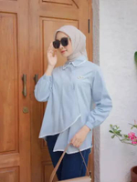 Ederra Kana Top / Atasan Wanita L/XL Soft Blue