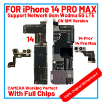 Working China Version Dual Sim Motherboard Support iOS Update For iPhone 14 Pro Max / 14Pro Clean iCloud Logic Board Full Chips