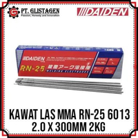 Daiden Kawat Las Elektroda 2MM X 300MM AWS E6013 Welding Electrodes RN-25 Kawat Las Listrik MMA 2 mm