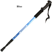 NUONEK Outdoor Oretractable Defense Cane Trekking Tourism Nature Hike Ultralight Extendable For Seniors Walking Sticks CA15