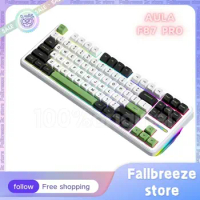 Aula F87 Pro Wireless Bluetooth Mechanical Keyboard 3-Mode Hot-Swap Keyboards Gasket Rgb Office Gaming Keyboard For Laptop Gift
