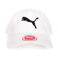 【PUMA】基本系列棒球帽-帽子 鴨舌帽 路跑 慢跑 遮陽 防曬(白黑)